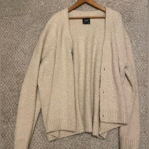 Abercrombie & Fitch Tan Cardigan - M